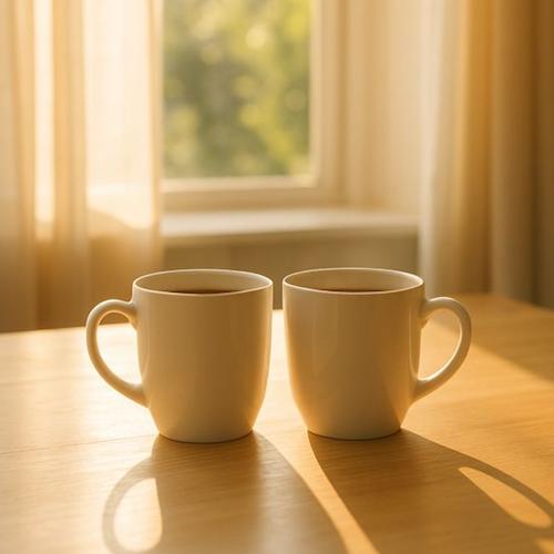 Lichte, frisse foto die gezonde liefde symboliseert