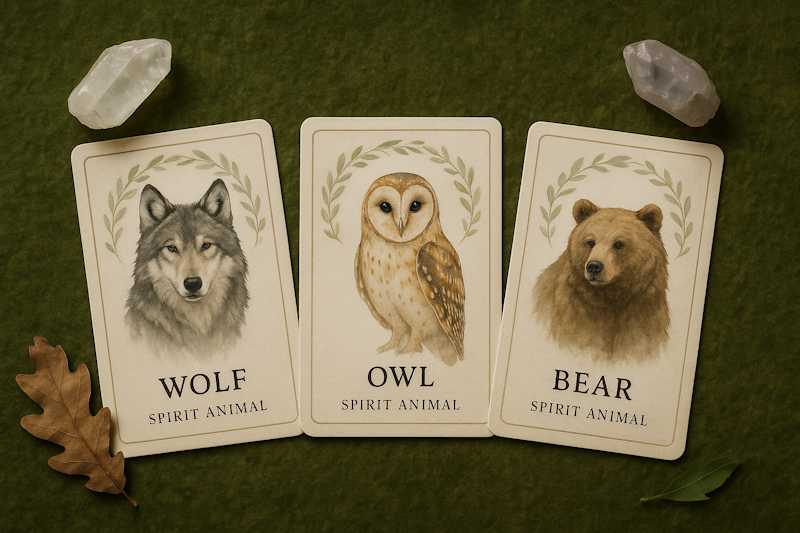 Spirit Animal kaarten met dierensymboliek